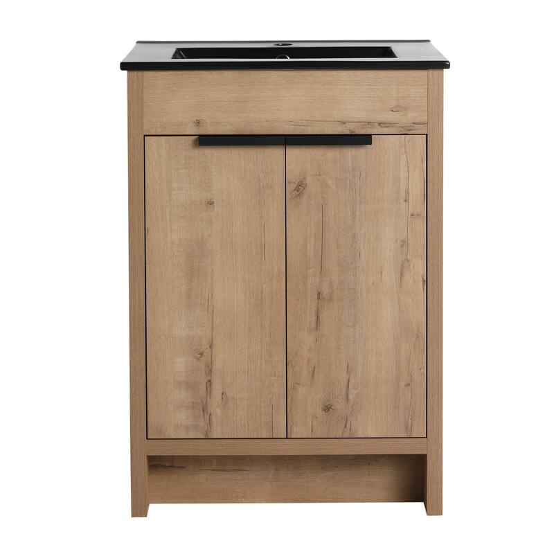 24" Bathroom Vanity with Ceramic Sink