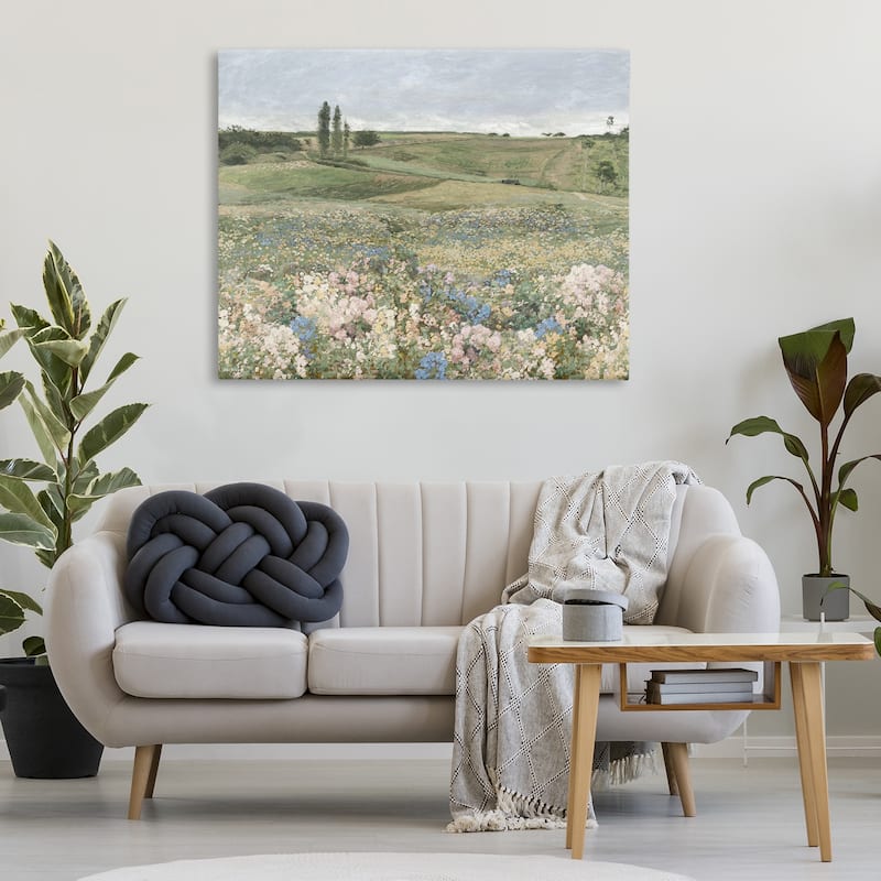 Stupell Charming Pastoral Meadow View Canvas Wall Art Design By Amber Sterling