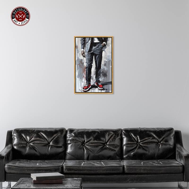 Notoriart Man Of Style Ii Framed Men Style 1 Piece Canvas Wall Art