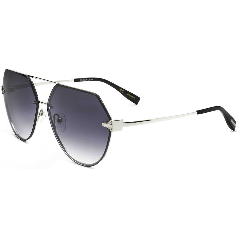 Trussardi Women's 63mm Palladium Sunglasses STR454FL-003BS-63