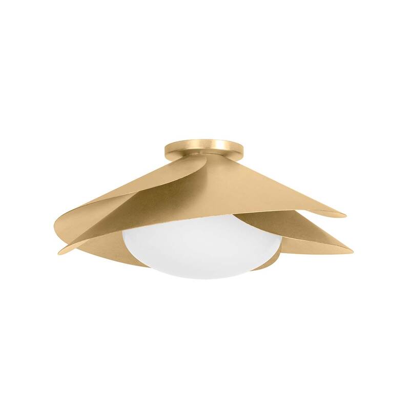 Hudson Valley Lighting 7215 Brookhaven 15" Wide Flush Mount Ceiling - Vintage Gold Leaf