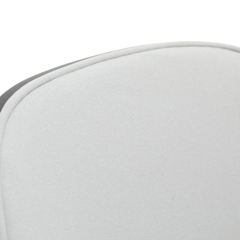 Zayle 7-Piece Dining Set 55-Inch Rectangular White Sintered Stone Dining Table and 6 Dining Side Chairs