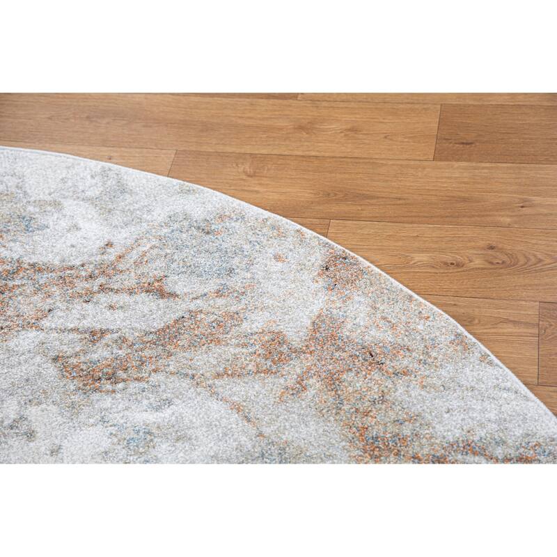 Marina Collection Abstract Multicolor Area Rug