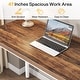 preview thumbnail 4 of 36, 47-inch Computer Desk with 5-drawer, Wood and Metal Writing Desk for Study Living Room