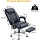 preview thumbnail 3 of 57, EROMMY Heated Massage Executive Office Chair, PU Leather with Retractable Footrest