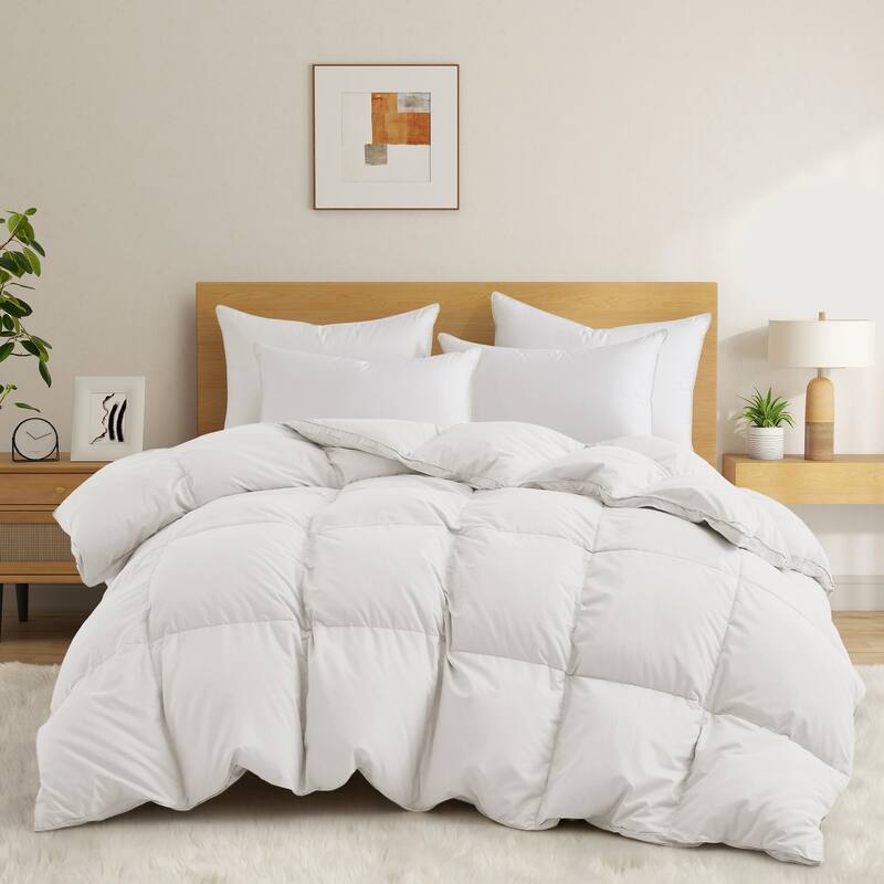 Premium White Feather Down Comforter Duvet Insert All Warmth Levels