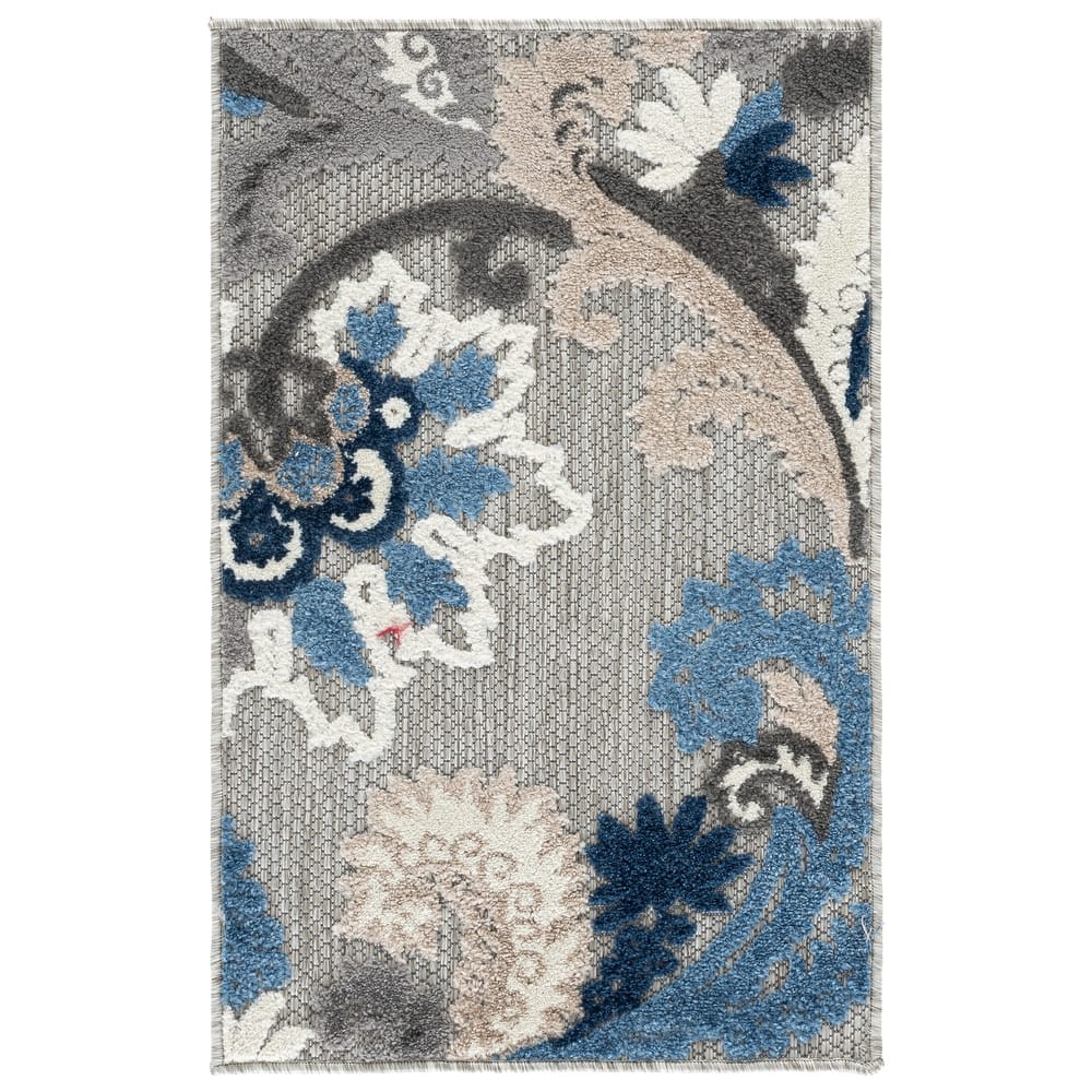 SAFAVIEH Cabana Micheline Indoor /Outdoor Waterproof Patio Floral Rug