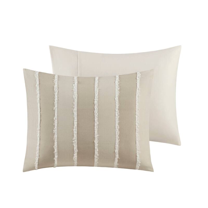 INK+IVY Shay 3 Piece Striped Cotton Comforter Set