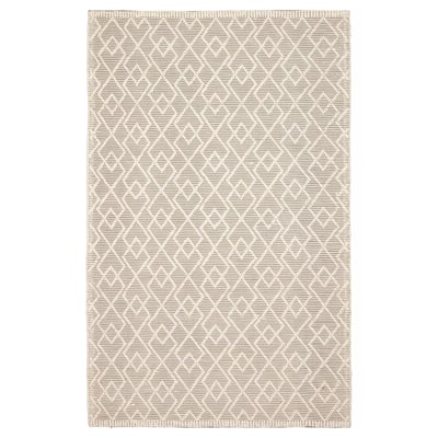 ECARPETGALLERY Braid weave Sienna Grey Wool Rug - 5'0 x 7'9