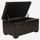 preview thumbnail 10 of 16, SAFAVIEH Manhattan Storage Tufted Ottoman Bench