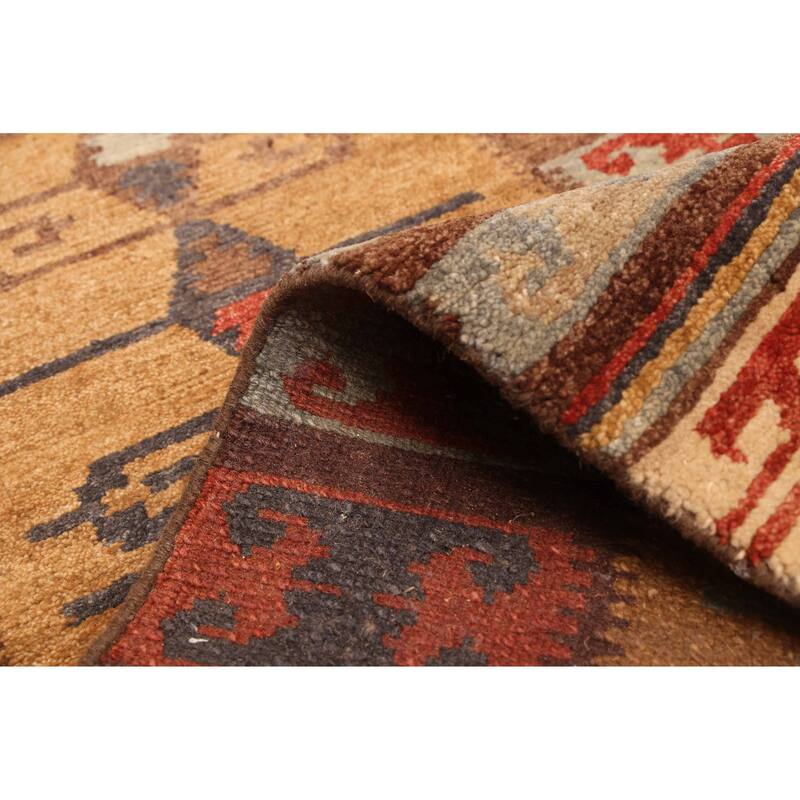 ECARPETGALLERY Hand-knotted Opulence Light Brown Wool Rug - 2'7 x 9'10