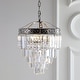 preview thumbnail 1 of 48, Gaines Crystal LED Chandelier, Polished Nickel/Clear by JONATHAN Y