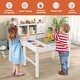 preview thumbnail 5 of 18, Costway Kids Multi Activity Play Table Wooden Building Block Desk w/ - See Details