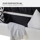 preview thumbnail 7 of 43, Angelus Modern 56''W Upholstered Flip Top Storage Bench withTwo Pillows and Arms by HULALA HOME