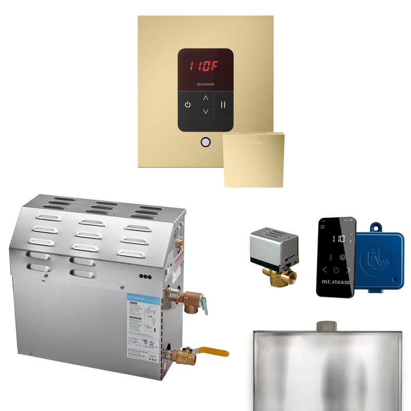 Mr Steam R05C1ABH0000 MS 5 kW (5000 W) Steam Shower Generator Package - Satin Brass