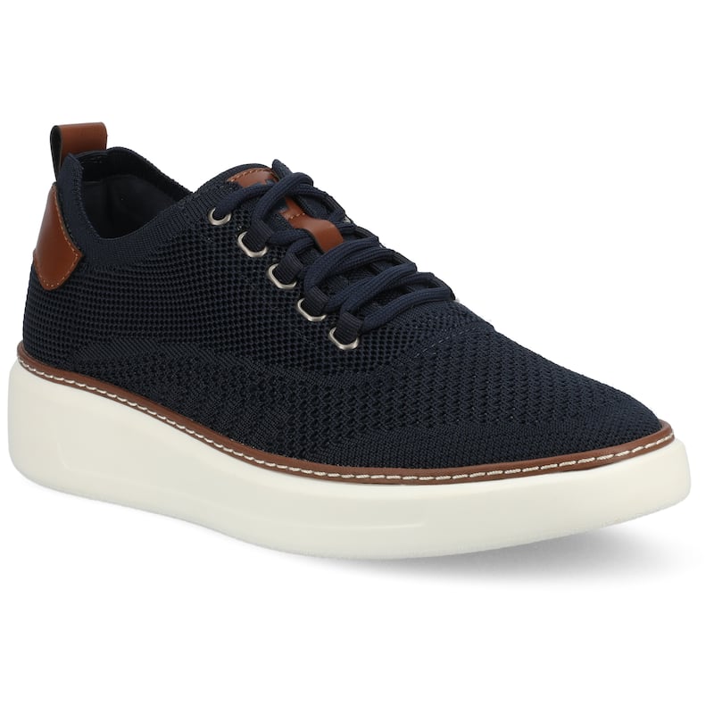 Vance Mens Norris Medium and Wide Width Lace-up Casual Knit Sneaker