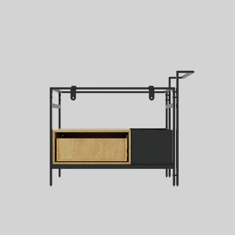 GDFStudio - Forte Industrial Modular Bathroom Vanity with Metal Frame and Flexible Storage Design - 36" Bathroom Vanity