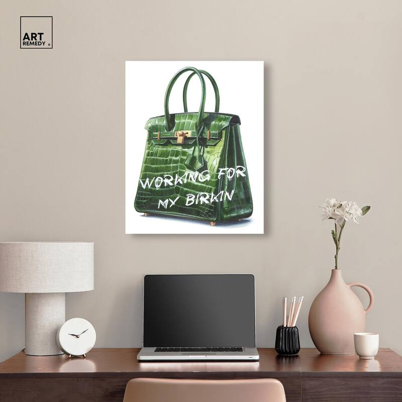 Doll Memories - Greeny Dream Canvas by Art Remedy, Gallery Wrapped