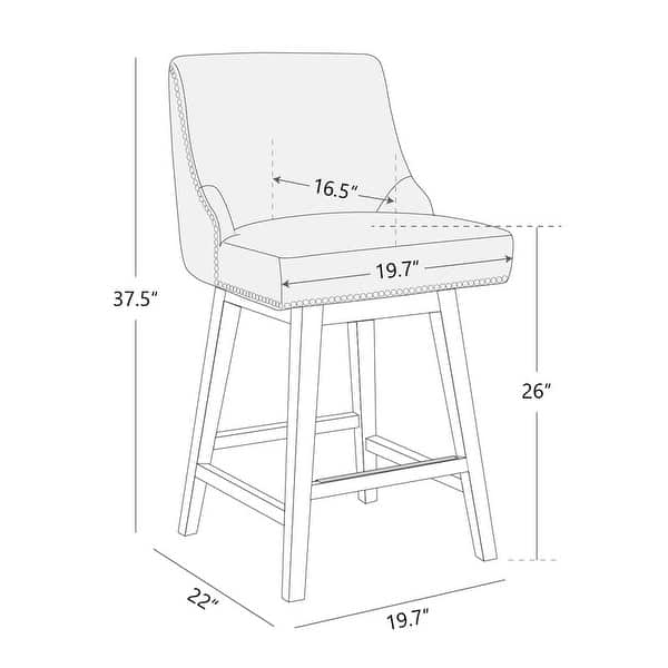 Oliver Counter Height Swivel Barstool Set of 2 Bed Bath & Beyond