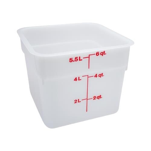 Cambro CamSquare 8 Quart Food Container with Lid, 2-count