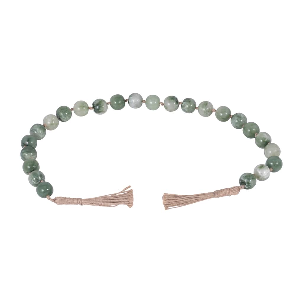 Decorative Resin Beaded Garland with Tassels - 36"