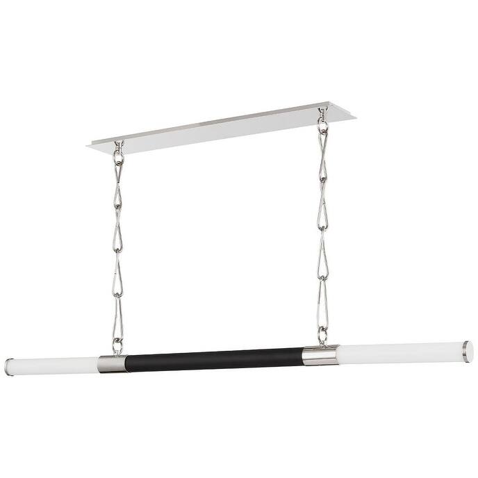 Hudson Valley Lighting Huntington 2 Light 60" Wide LED Linear - Polished Nickel / Black