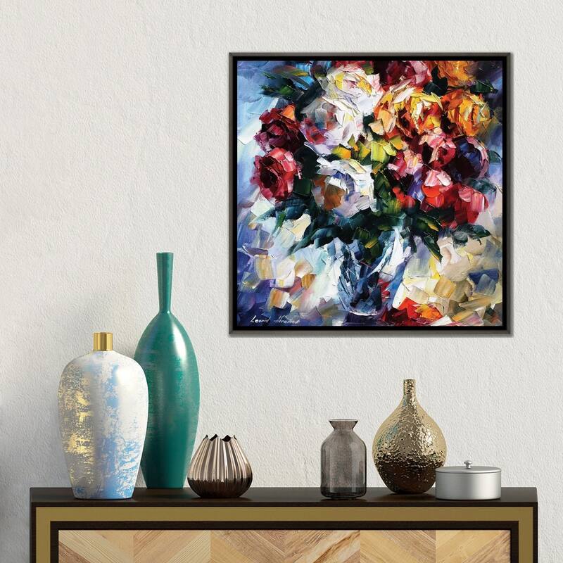 iCanvas "Roses" by Leonid Afremov Framed