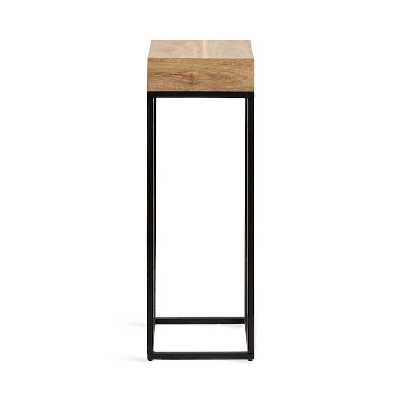 Kate and Laurel Karlsen Wood and Metal Drink Table - 8x8x23