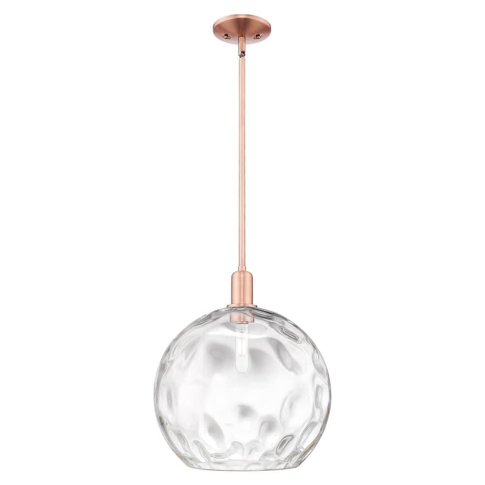 Innovations Lighting Endless Possibilities Arcadia - Athens Water Glass - 1 Light 13" Stem Hung Mini Pendant