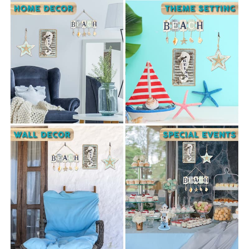 CoTa Global Aquarius Nautical Collection Wall Accent - 3 Pieces