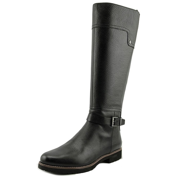 Franco Sarto Chandler Round Toe Leather Knee High Boot
