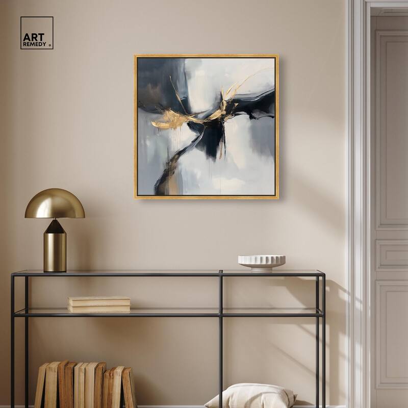 Golden Fissure I Canvas by Art Remedy