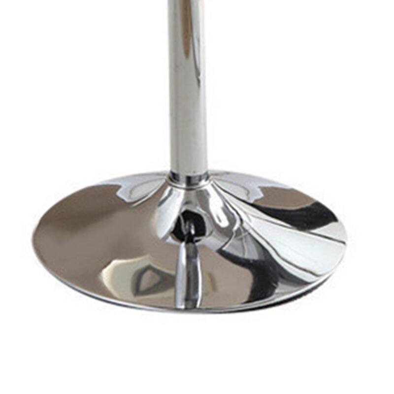 Polyurethane Swivel Barstool Silver Set of 2