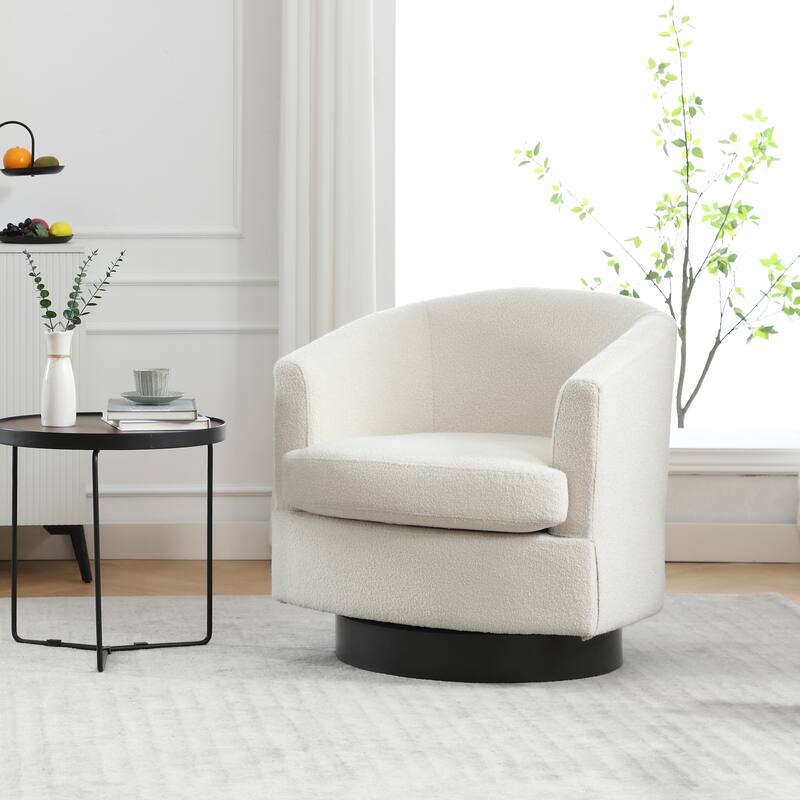 Swivel Accent Chair Armchair Upholstered Barrel Chairs