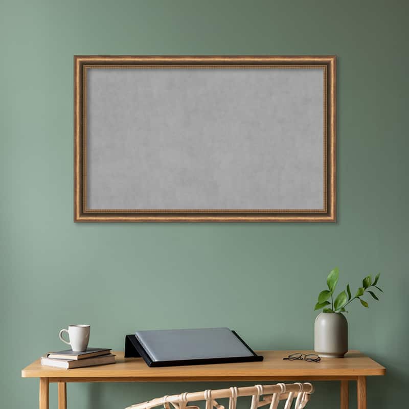 Amanti Art Manhattan Bronze Narrow Framed Magnetic Board