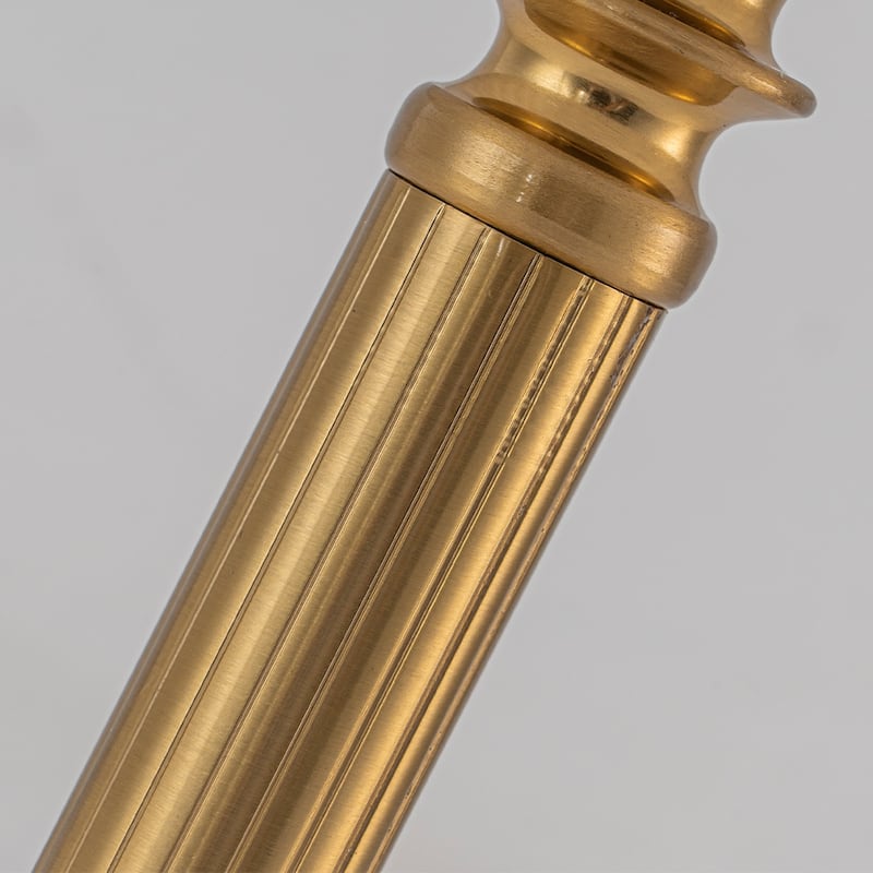 Brass Glam Cordless Fabric Shade Table Lamp Touch Control with 3 Way Classic Dimmable Rechargeable LED（2 Pack） - W6''