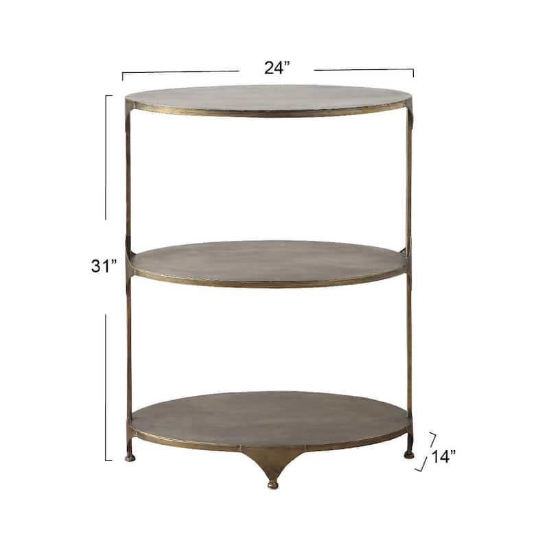 3-Tier Metal Storage Shelf