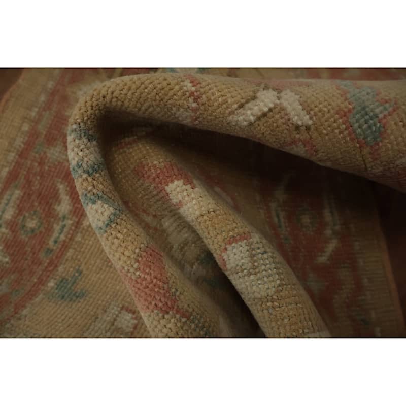 Hand Knotted Oriental 100% Wool Carpet Traditional All-Over Brown Ziegler Area Rug - 3' 10'' X 2' 0''