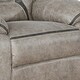 preview thumbnail 3 of 3, Jake 41 Inch Gliding Manual Recliner, Pillowtop, Taupe Brown Faux Leather