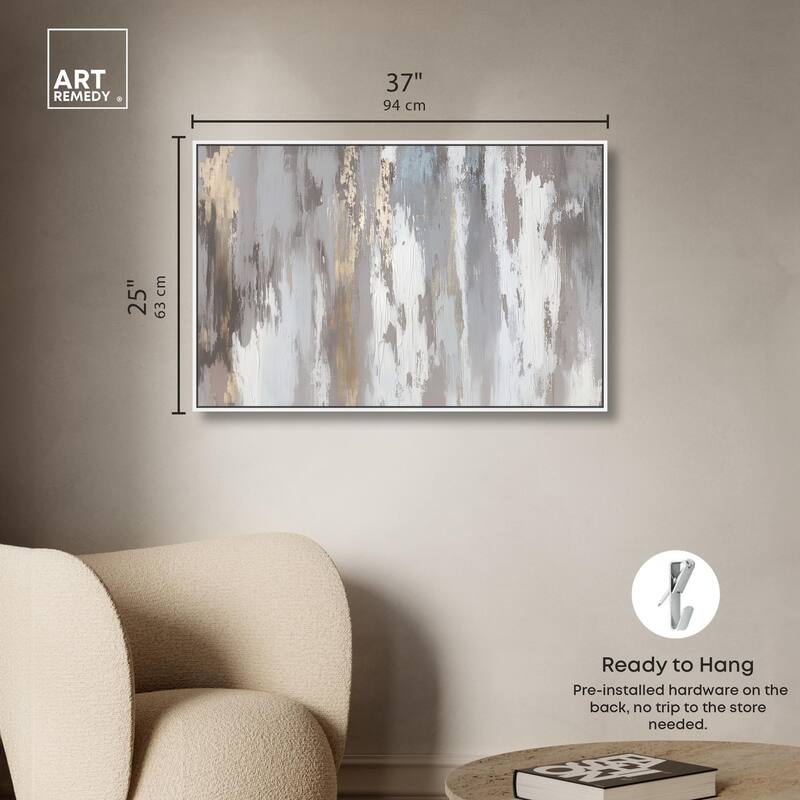 Flooding Gold I Canvas by Art Remedy