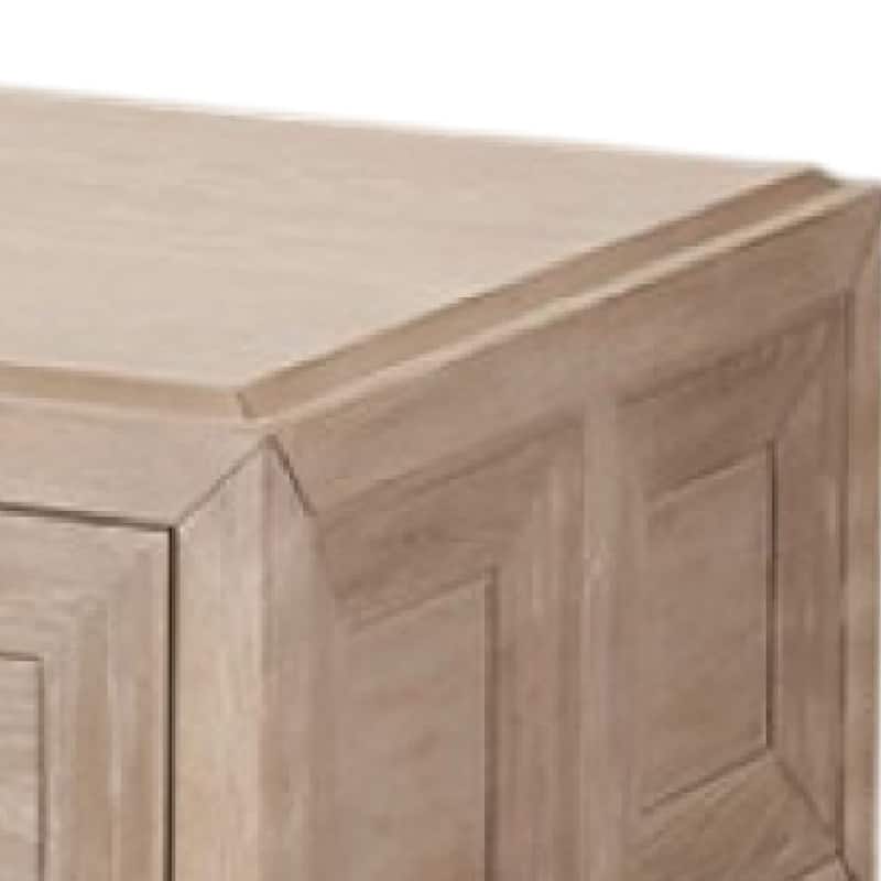 Kizie Coffee Table, 2 Drawers, Wheels, Tawny Brown Wood, 54 Inch