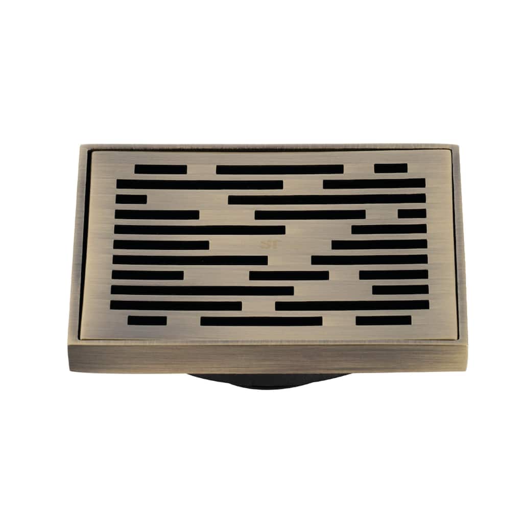 Kingston Brass Watercourse 4" Wide Transit Square Shower Drain