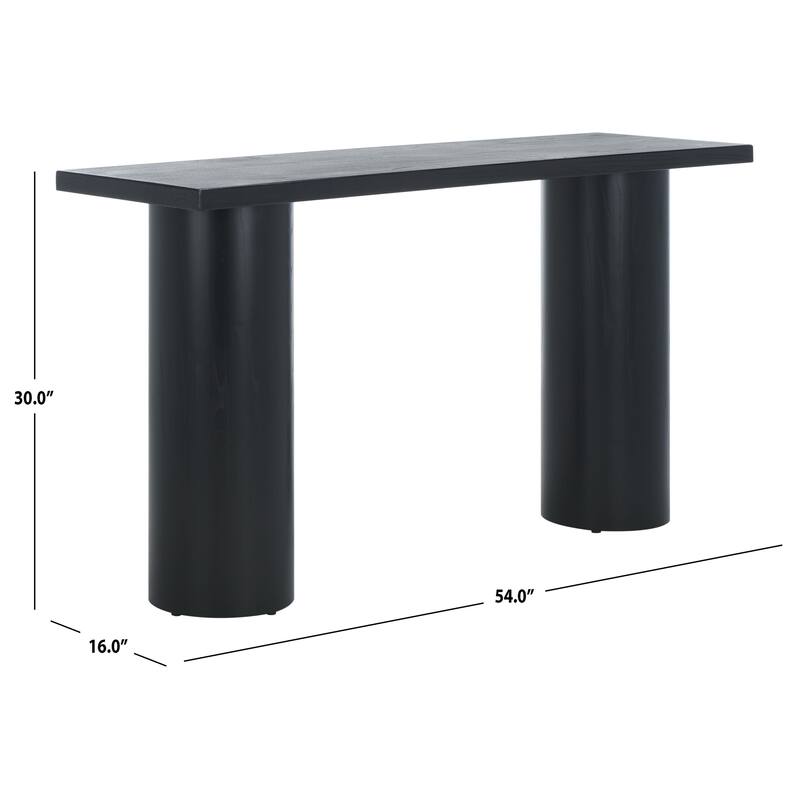 SAFAVIEH Couture Dimitriya Elm Wood Console Table - 54 In. W x 16 In. D x 30 In. H - 54"W x 16"D x 30"H