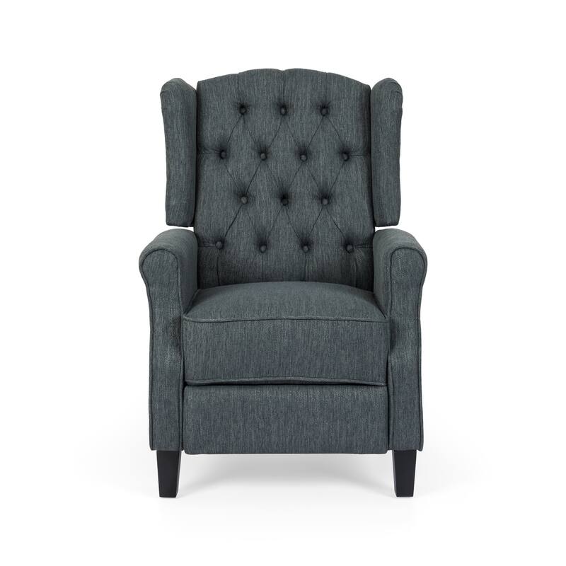 Wellscross Contemporary Tufted Fabric Push Back Recliner by Christopher Knight Home