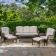 preview thumbnail 2 of 1, Rio Vista Sandstone Outdoor Wicker Patio Sofa Set (6-Piece)