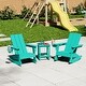 preview thumbnail 26 of 58, Shoreside Kids Outdoor Poly Adirondack Rocking Chair with Side Table 3-Piece Set