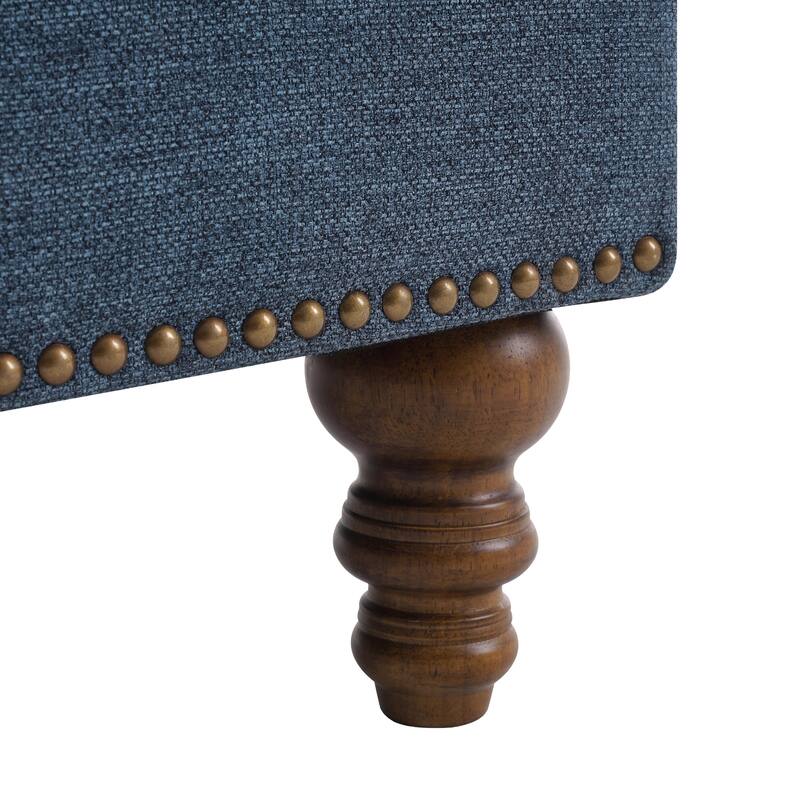 Upholstered Accent Chair with Solid Wood Legs and Pillow for Living Room Seating