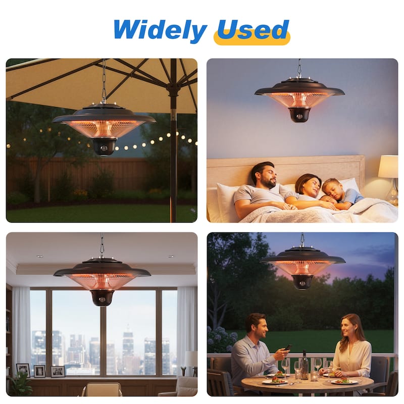 Electric Patio Heater with 3 Adjustable Modes