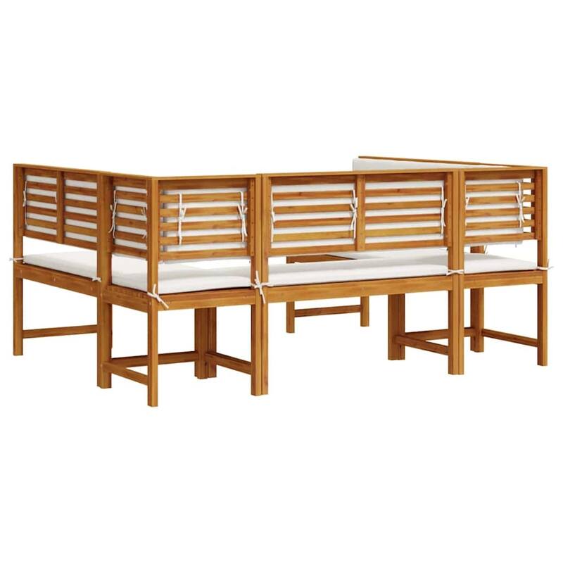 vidaXL Garden Bench Set Brown solid acacia wood - 20 x 35 x 30