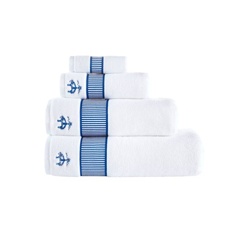Brooks Brothers Fancy Border 2 pcs Bath Sheets